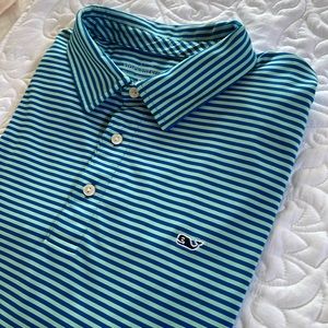 Vineyard Vines Short Sleeve Striped Polo. Size XL